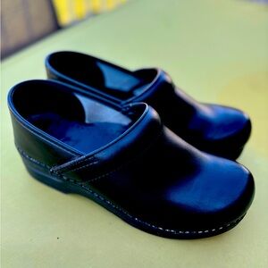The Dansko professional black oiled clog